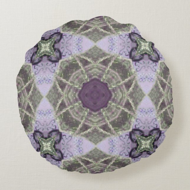 Violet Olive Round Cushion (Back)