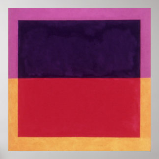 violet on violet, red on yellow 01.01 poster