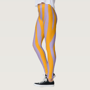 violet orange sport women leggings