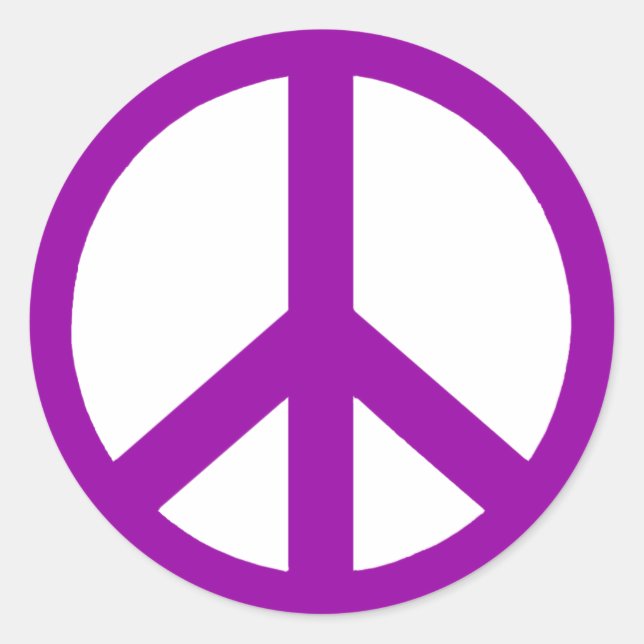 Violet Peace Stickers (Front)