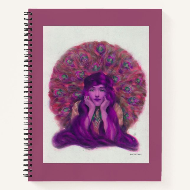 Violet Peacock Notebook - Journal (Front)