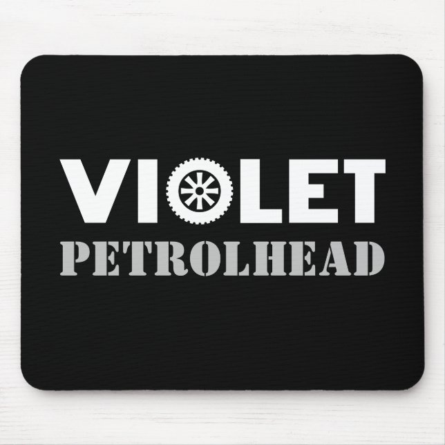 Violet Petrolhead Mouse Mat (Front)