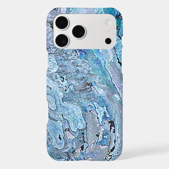 Violet Pink Turquoise Purple Abalone Shell Pattern (Back)