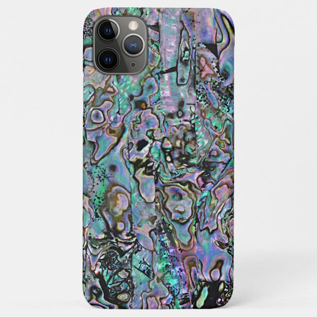 Violet Pink Turquoise Purple Abalone Shell Pattern Case-Mate iPhone Case (Back)