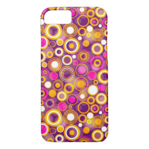 Violet Polka Dot Pattern iPhone 8/7 Case