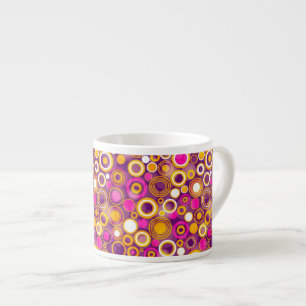 Violet Polka Dot Pattern Espresso Cup