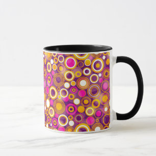 Violet Polka Dot Pattern Mug