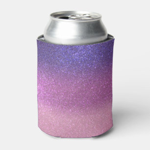 Violet Princess Blush Pink Triple Glitter Can Cooler