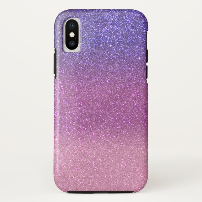 Violet Princess Blush Pink Triple Glitter Case-Mate iPhone Case (Back)