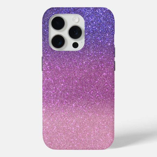 Violet Princess Blush Pink Triple Glitter Case-Mate iPhone Case (Back)