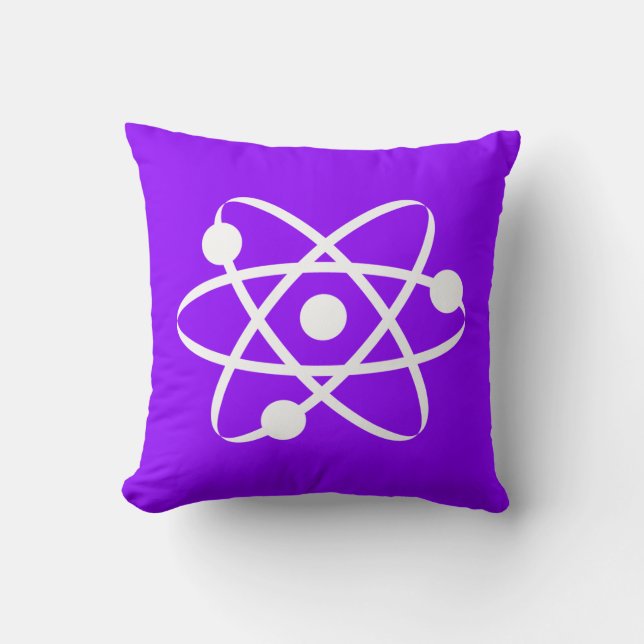 Violet Purple Atom Cushion (Front)