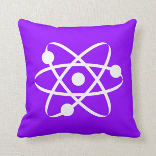 Violet Purple Atom Cushion