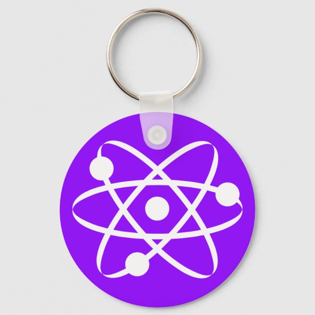Violet Purple Atom Key Ring (Front)