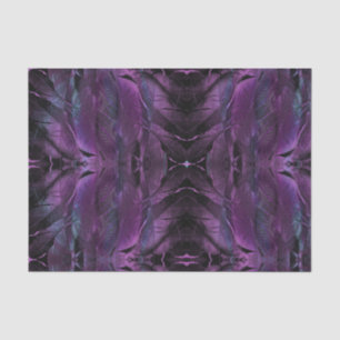 Violet Purple blue black feather texture abstract Tissue Paper