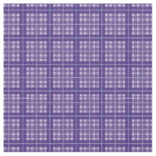 Violet Purple Bright Gingham Plaid Tartan Fabric