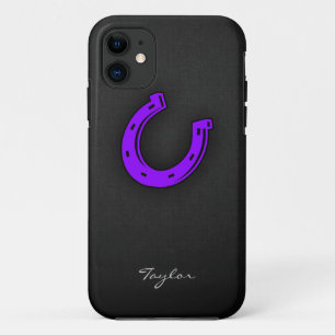 Violet Purple Horse shoe iPhone 11 Case