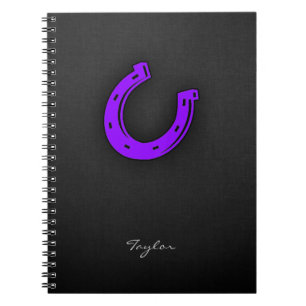 Violet Purple Horse shoe Notebook