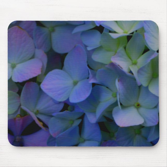 Violet purple hydrangeas mouse mat (Front)