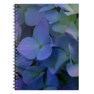Violet purple hydrangeas notebook