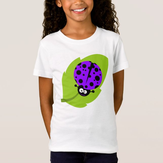Violet Purple Ladybug T-Shirt (Front)