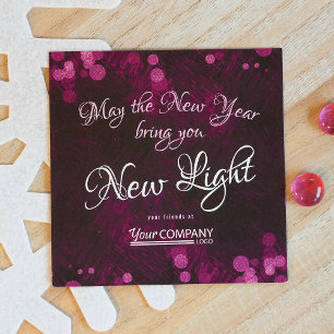 Violet, Purple Lights Company Christmas Card
