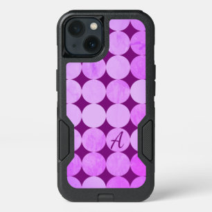 Violet, Purple Magenta & Pink Circles Monogram