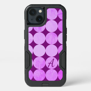 Violet, Purple Magenta & Pink Circles Monogram