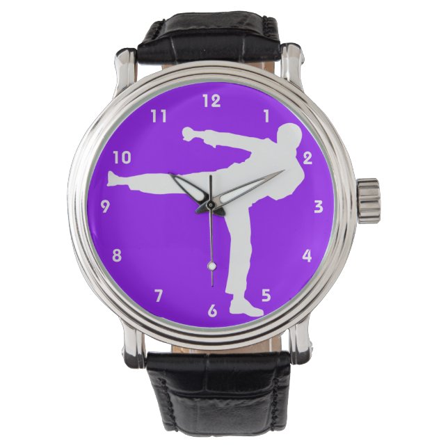 Violet Purple Martial Arts Watch (Front)