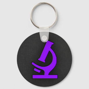 Violet Purple Microscope Key Ring
