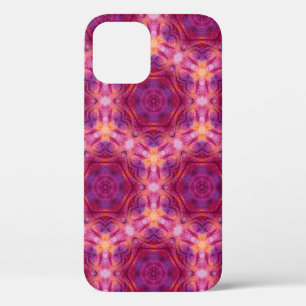 violet, purple, orange and blue watercolor kaleido iPhone 12 case