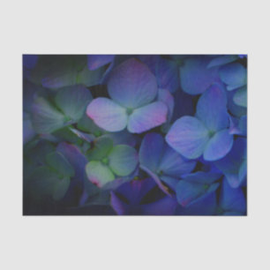 Violet purple pink blue hydrangeas flower floral tissue paper