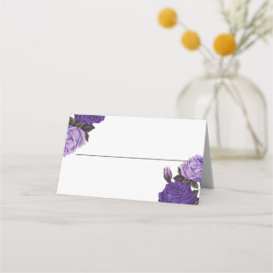 Violet Purple Rose place card