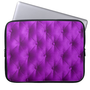 Violet purple velvet capitone textile background,  laptop sleeve