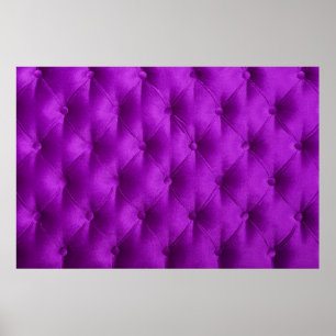 Violet purple velvet capitone textile background, poster