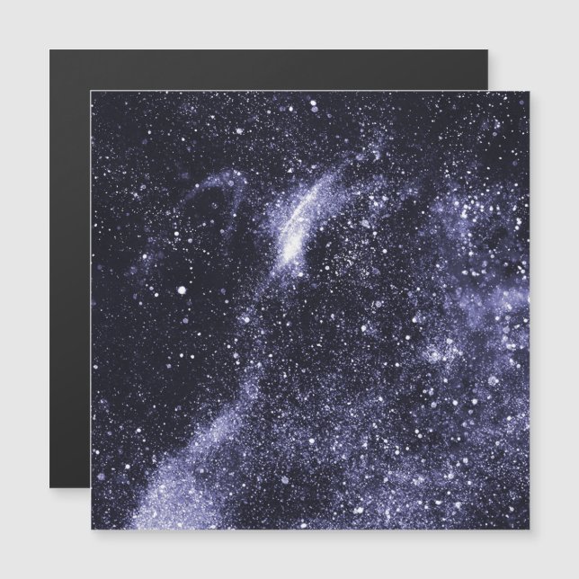 Violet purple very peri black abstract galaxy (Front/Back)