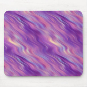 Violet Purple Wavy Texture Mouse Mat