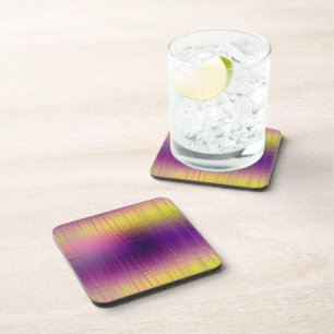 Violet Radio Waves Coaster