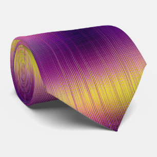 Violet Radio Waves Tie