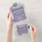 Violet Romantic Mauve Floral All In One Invitation