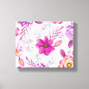 Violet rose canvas print