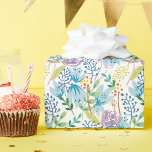 Violet rosé garden wrapping paper