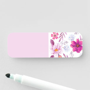 Violet rose name tag