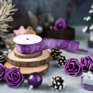 Violet Rose Satin Ribbon (Width: 1.5 Inches)