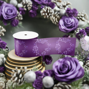 Violet Rose Satin Ribbon (Width: 3 Inches)