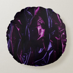Violet Round Cushion