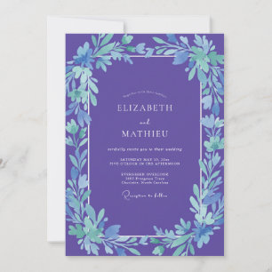 Violet Serene Spring Wedding Invitation
