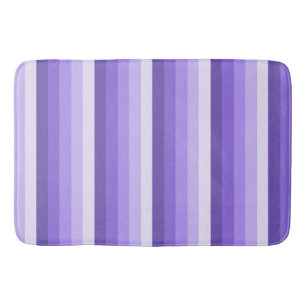 Violet shadow stripes bath mat
