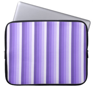 Violet shadow stripes laptop sleeve