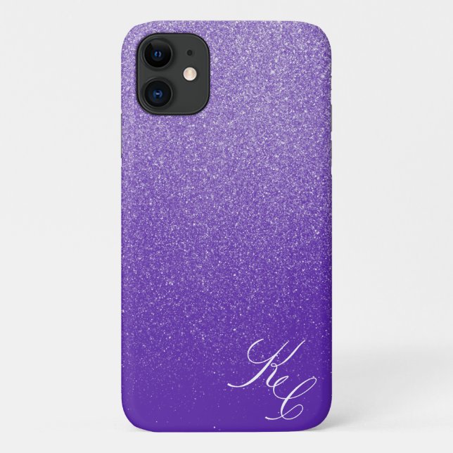 Violet Shimmer Dust Personalised Phone Case (Back)