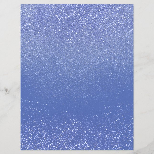 Violet Shimmer Glitter Dust Scrapbook Paper (Front)